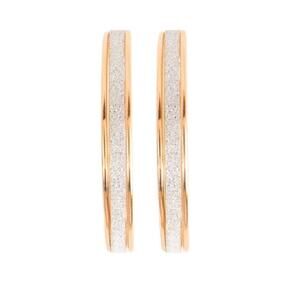 NEW NORDSTROM REVOLVE Gold Sparkle Glitter 50mm Hoop Double Earrings Jewelry